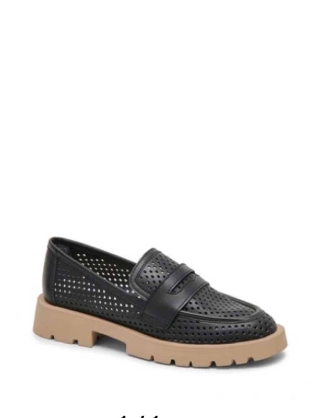 Dolce vita black soft leather perforated lug sole lisfers msrp $130 new 9.5m